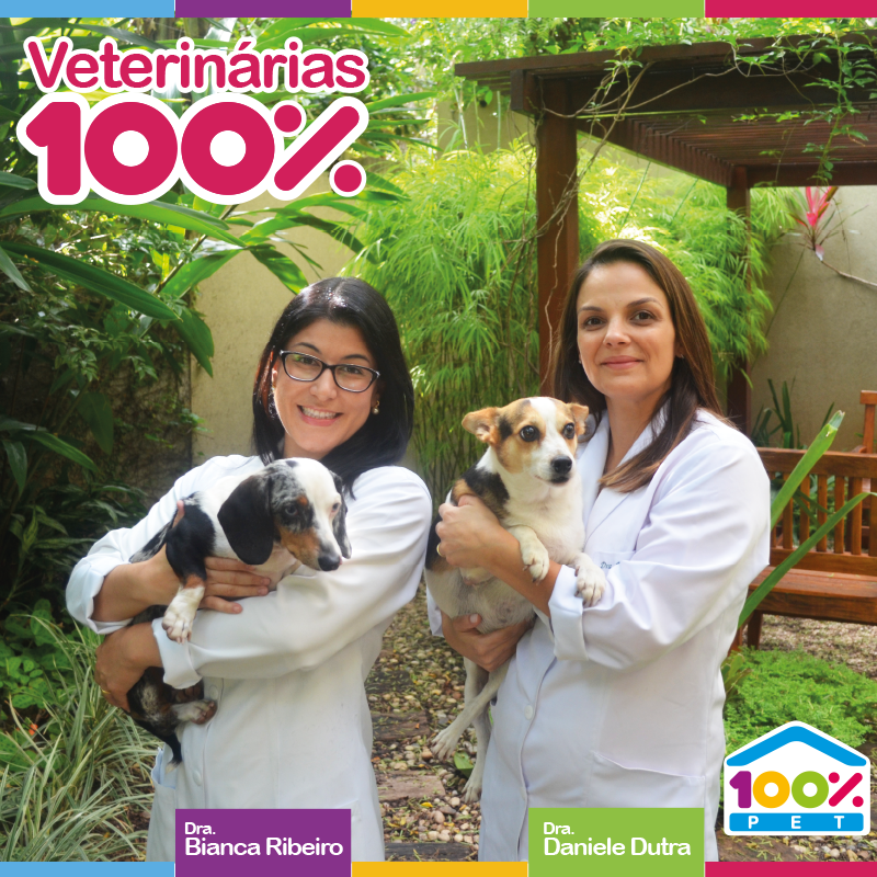 Veterinárias da Loja 100% Pet de Sousas.