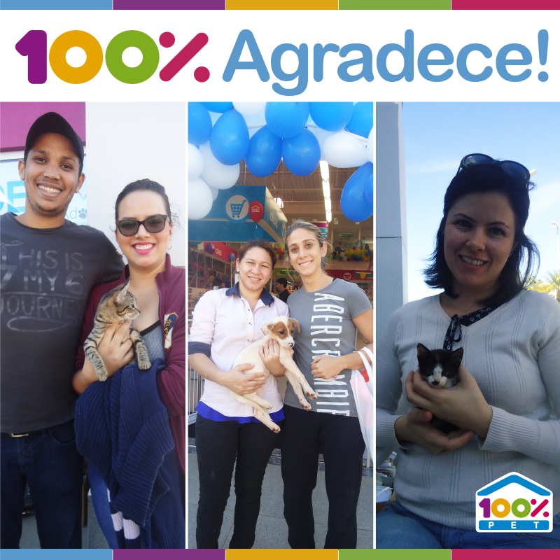 A 100% Pet agradece a participação de todos no evento realizado em Barão Geraldo.